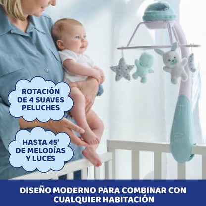 Carrusel Musical con Proyector Arcoíris de Chicco