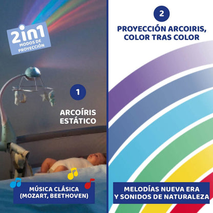 Carrusel Musical con Proyector Arcoíris de Chicco