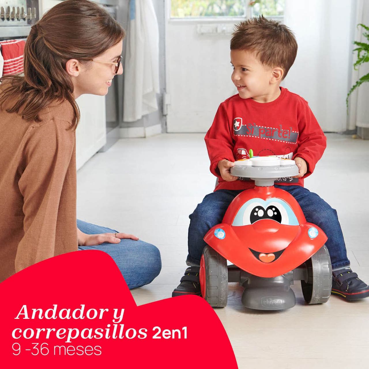 Correpasillos y andador Billy Walk&Ride 2 en 1 Chicco