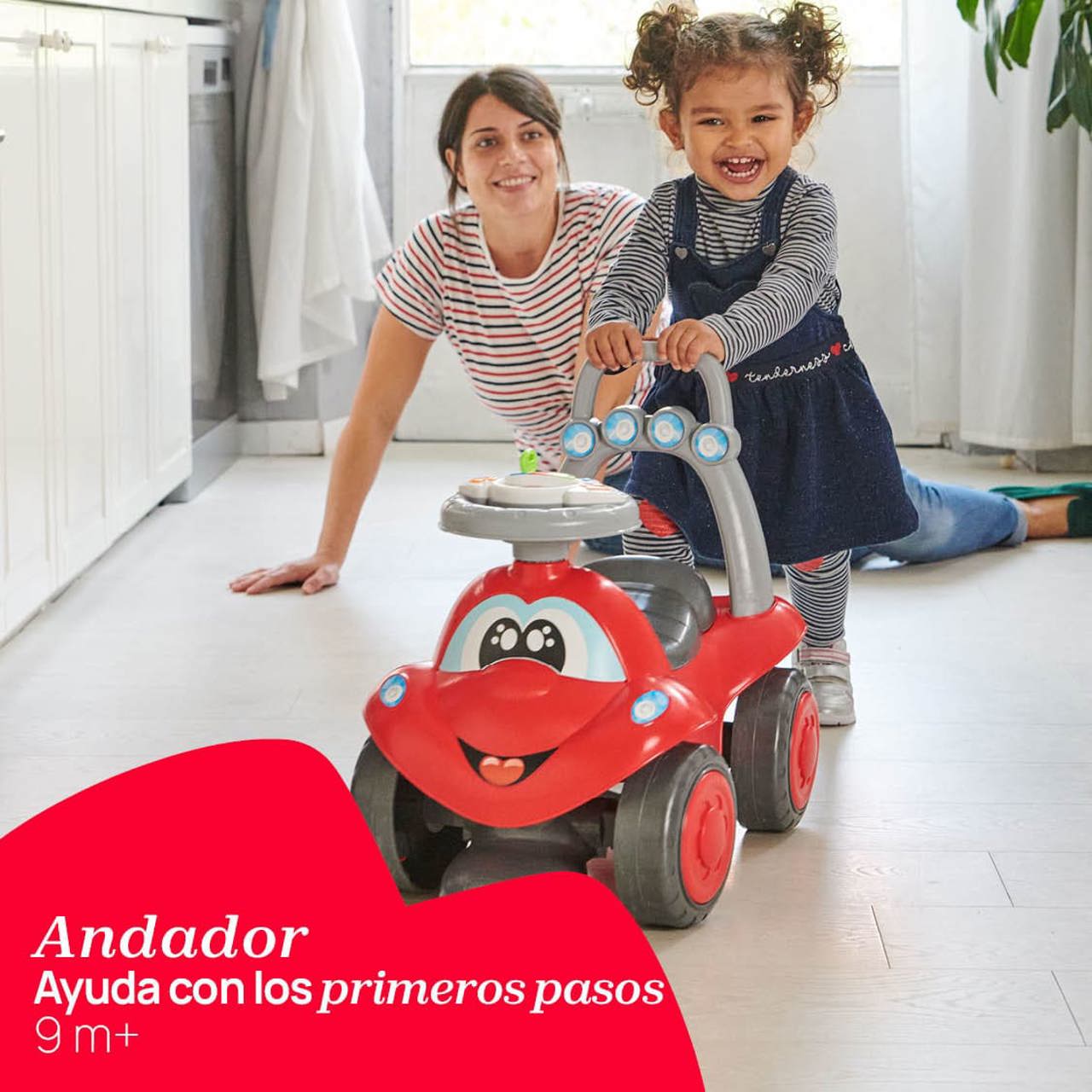Correpasillos y andador Billy Walk&Ride 2 en 1 Chicco