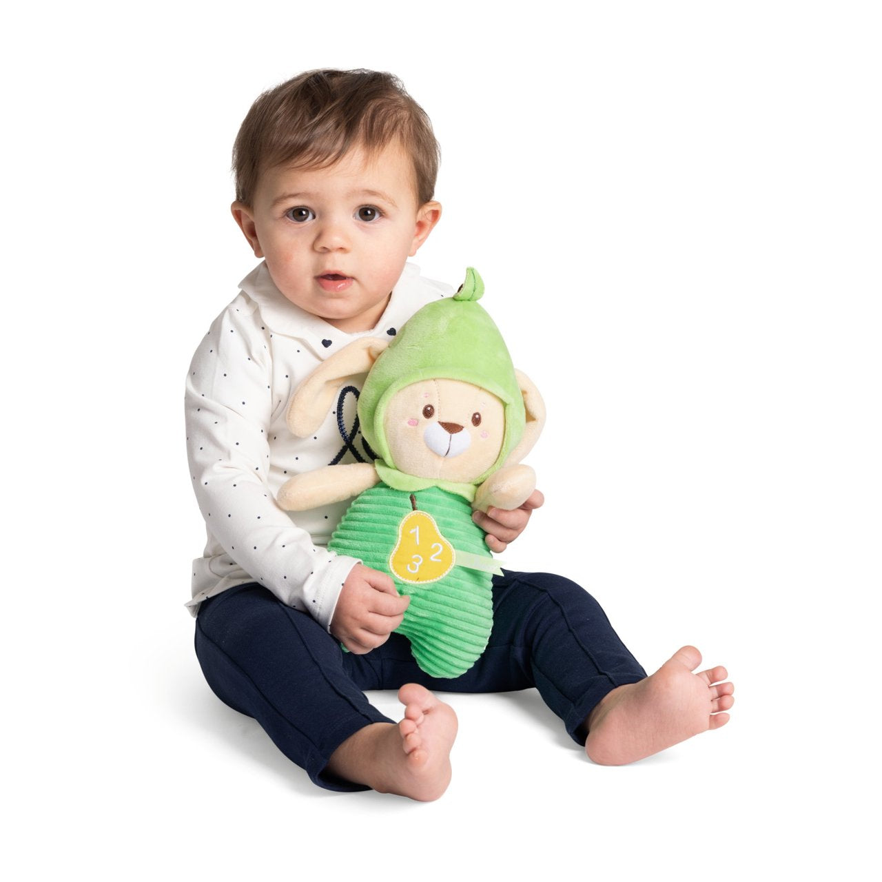 Conejito de peluche pera trilingüe de Chicco