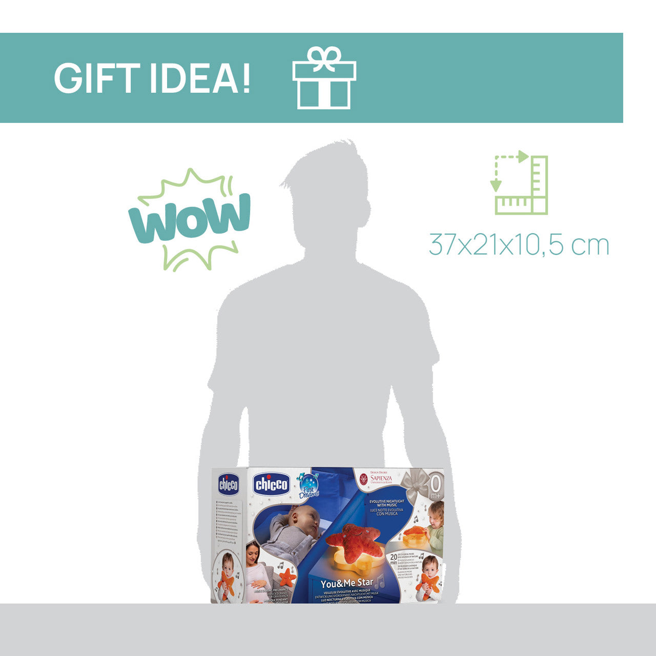 Lámpara Evolutiva Musical Estrella You&Me Chicco