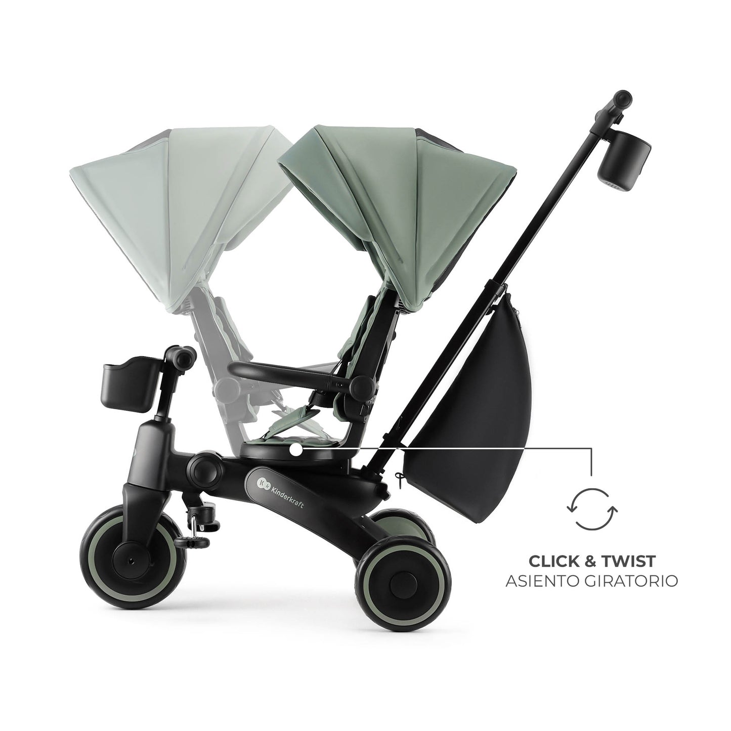 Triciclo Evolutivo 5 en 1 Jazz2 de Kinderkraft