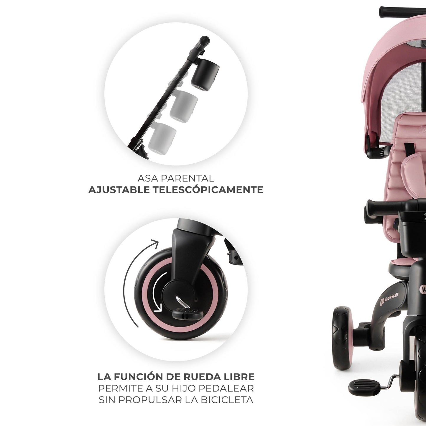 Triciclo Evolutivo 5 en 1 Jazz2 de Kinderkraft