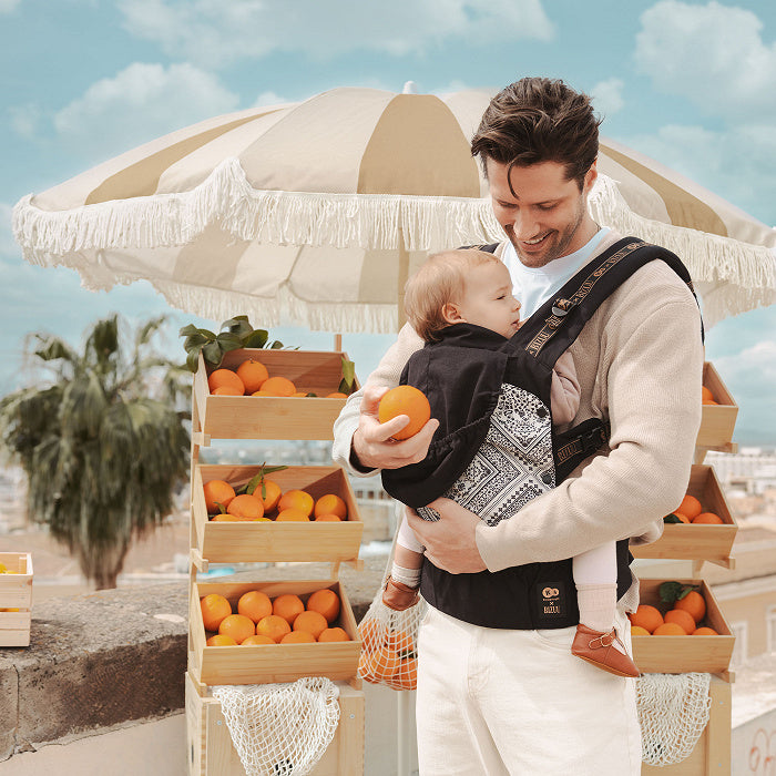 Mochila Portabebés Ergonómica HUGGY Kinderkraft x BIZUU | Desde 3 Meses hasta 20 kg