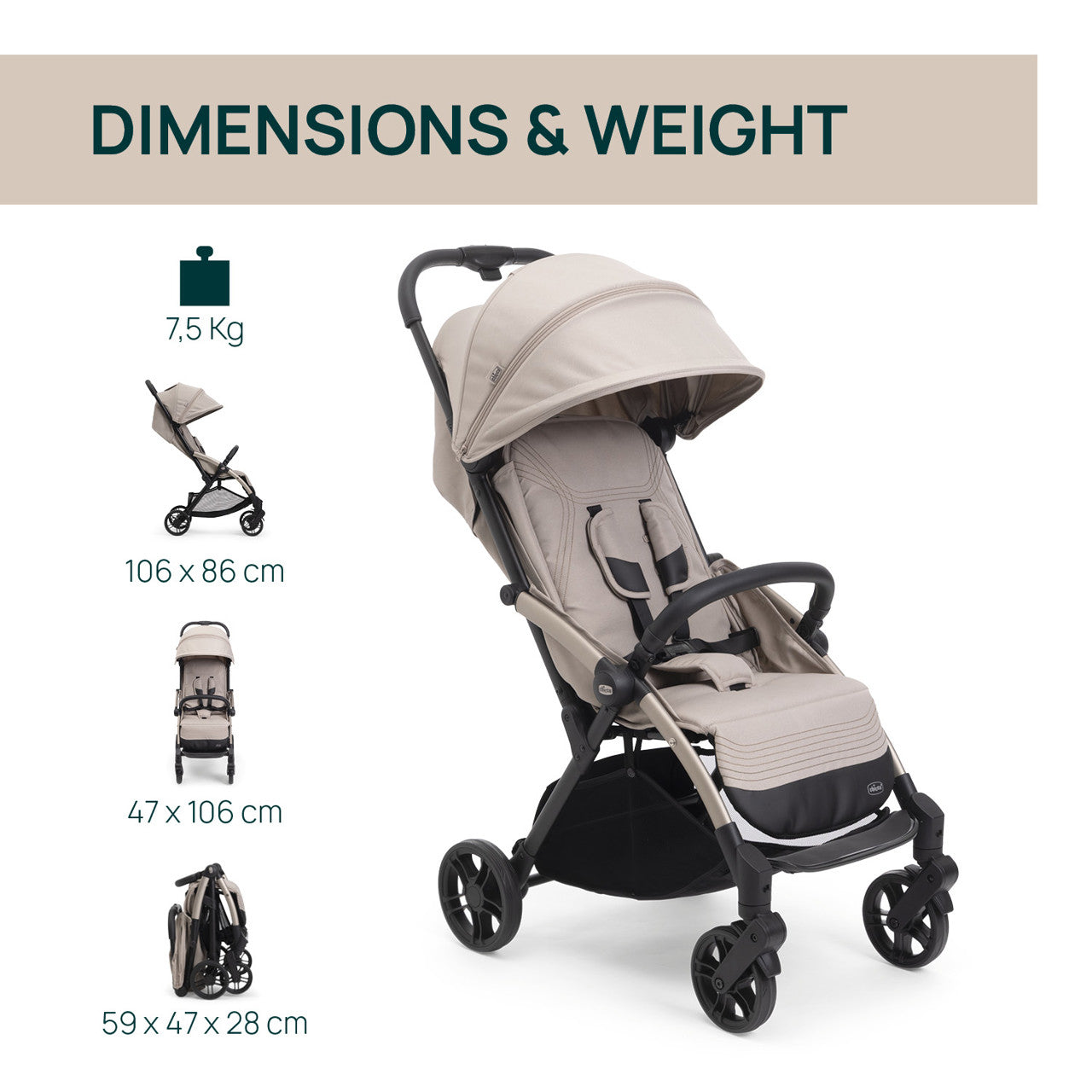 Silla de paseo ligera Goody XPlus de CHICCO