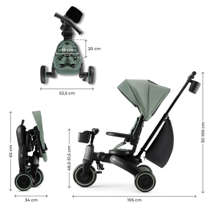 Triciclo Evolutivo 5 en 1 Jazz2 de Kinderkraft