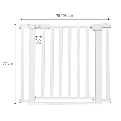 Kinderkraft -  Barrera de seguridad LOCK&GO extensible (75-103 cm)