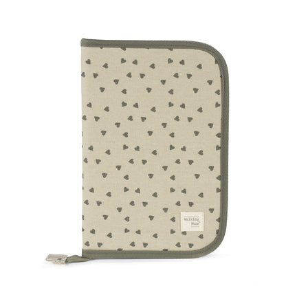 PORTADOCUMENTOS CORAZONES POPPY MUSGO DE WALKING MUM