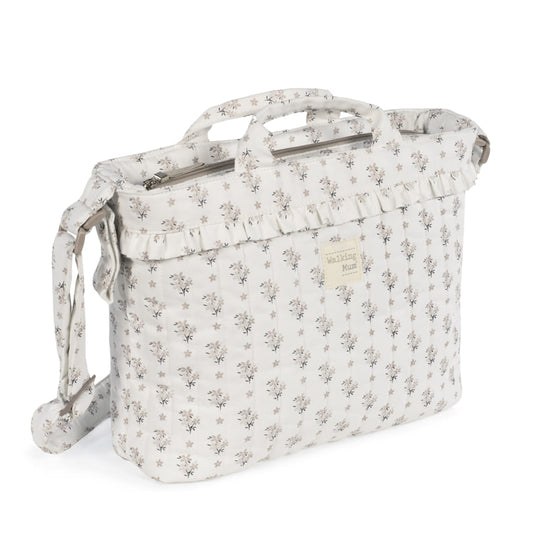 BOLSA CANASTILLA BOTTON FLORES DE WALKING MUM