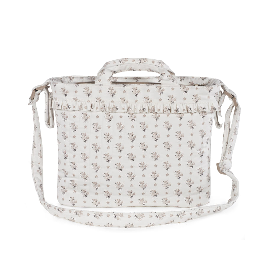 BOLSA CANASTILLA BOTTON FLORES DE WALKING MUM