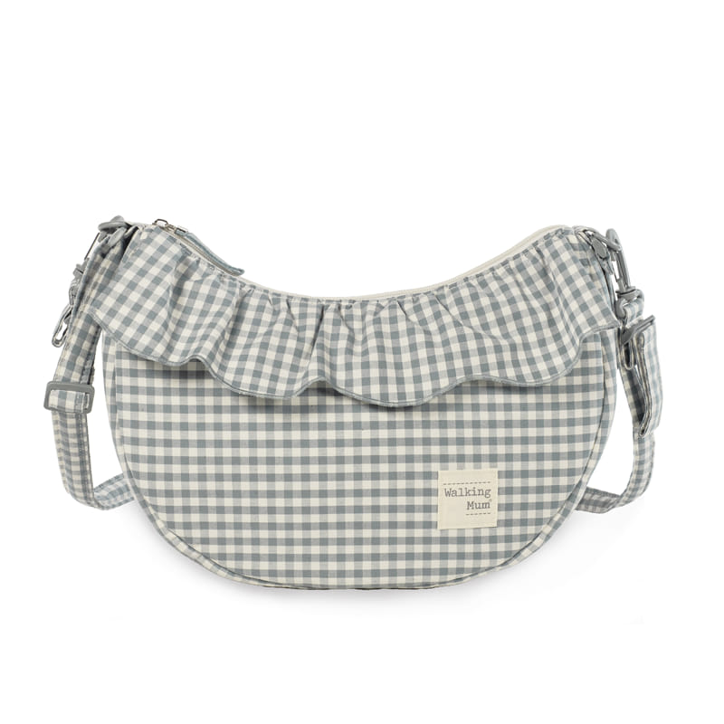 BOLSO CROSSBODY GONDOLA PRALINÉ VICHY MATCHA WALKING MUM