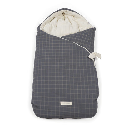 Saco Capazo Capucha Cuadros Tartan Pasito a Pasito