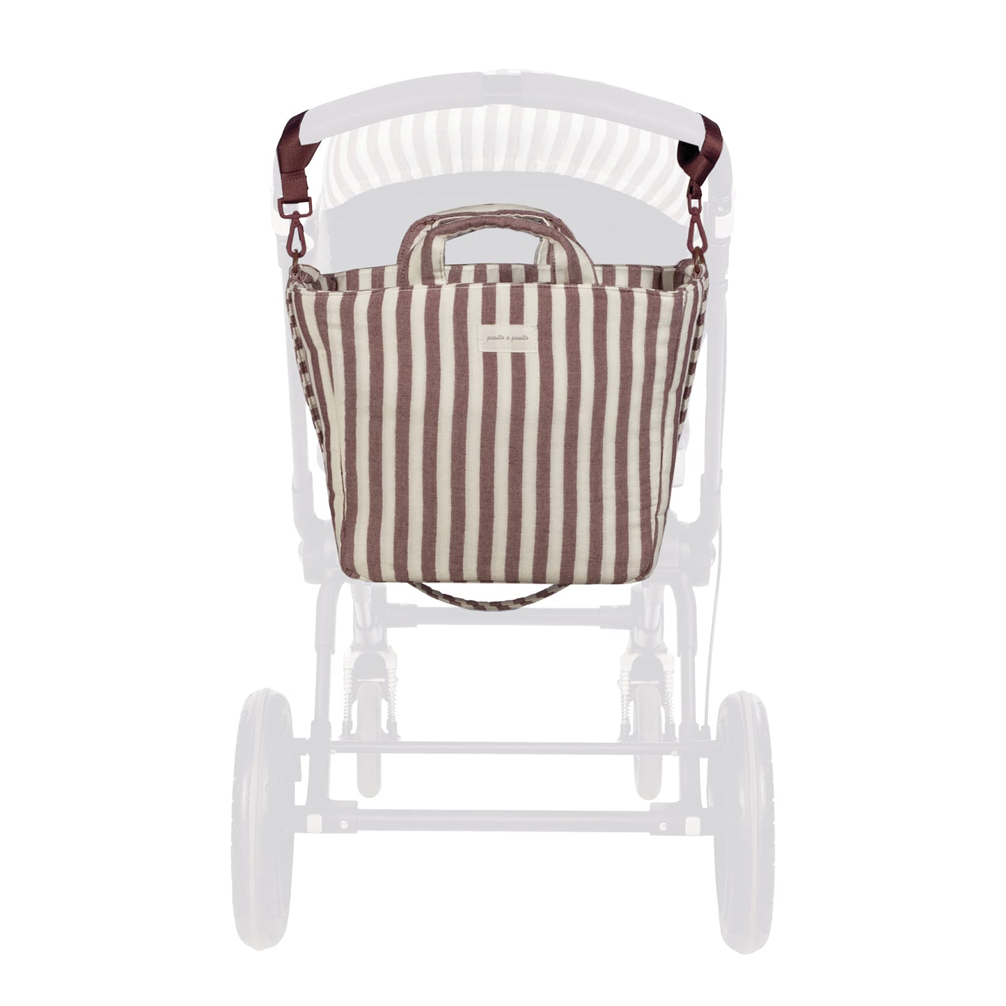 BOLSA CANASTILLA CHERRY RAYAS  WALKING MUM