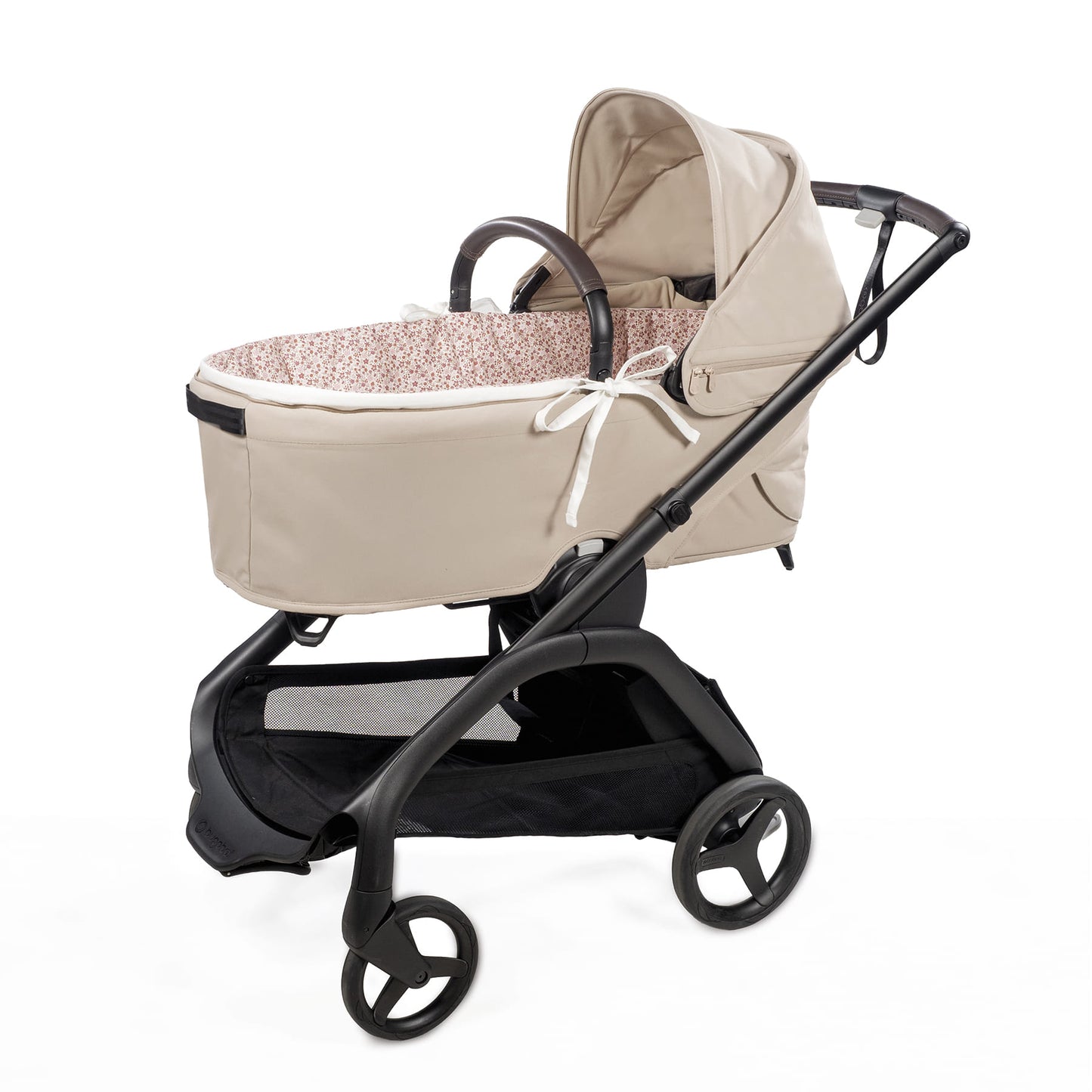 CUBRE CUCO VARILLAS + SÁBANA AJUSTABLE CUCO CHERRY FLORES PASITO A PASITO