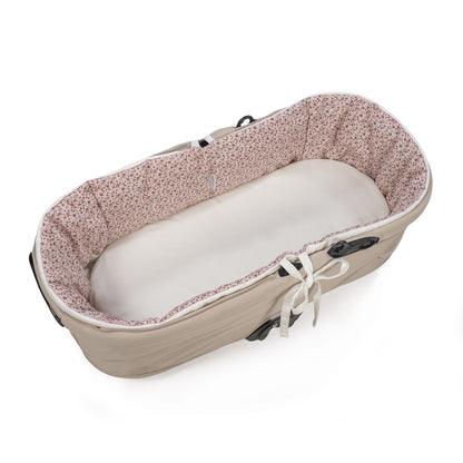 CUBRE CUCO VARILLAS + SÁBANA AJUSTABLE CUCO CHERRY FLORES PASITO A PASITO