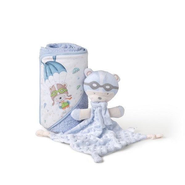 Set Capa de Baño Paracaidista + Doudou de Interbaby