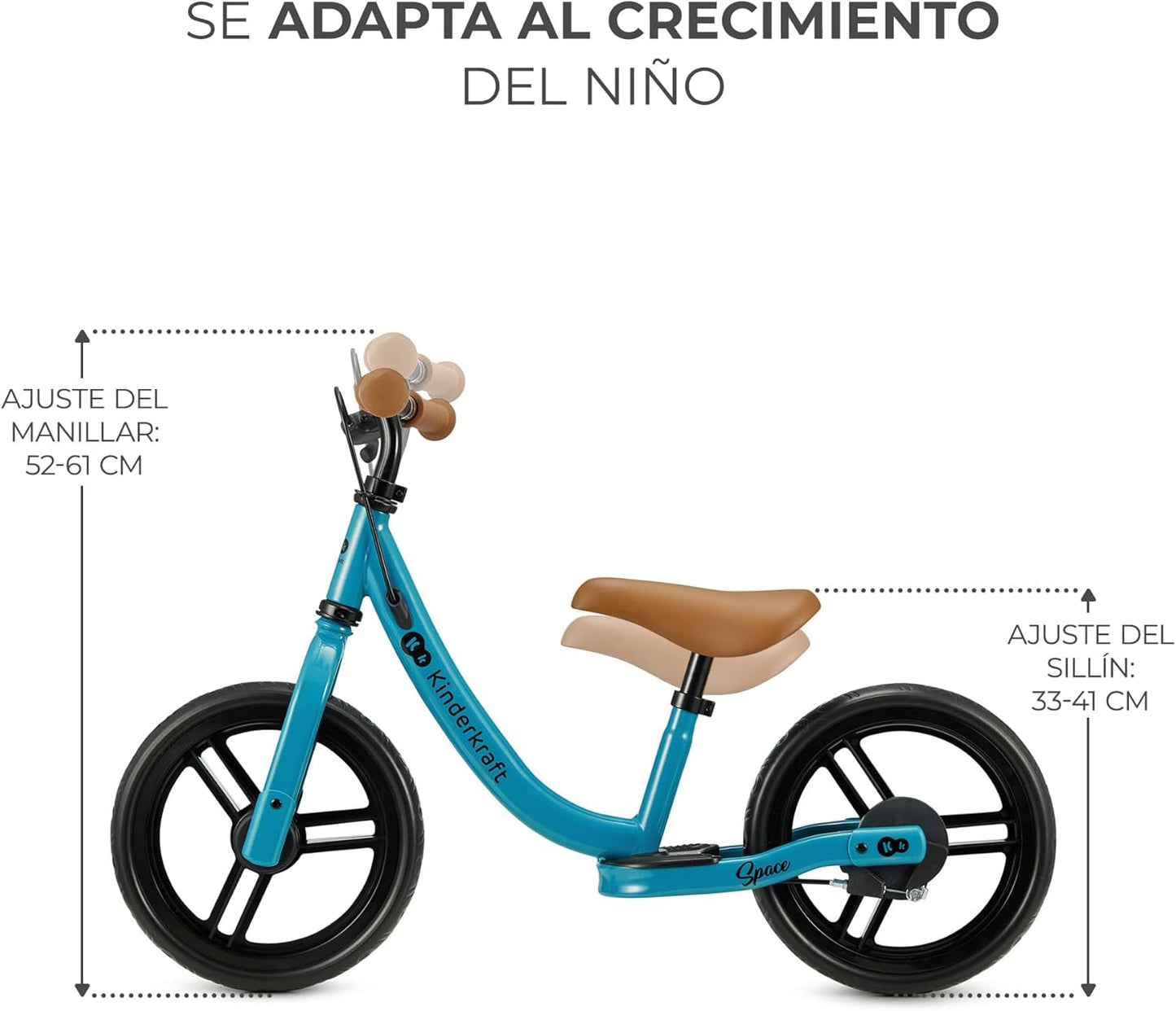 Kinderkraft Space 2 Bicicleta sin Pedales, Bicicleta Niño 2 años
