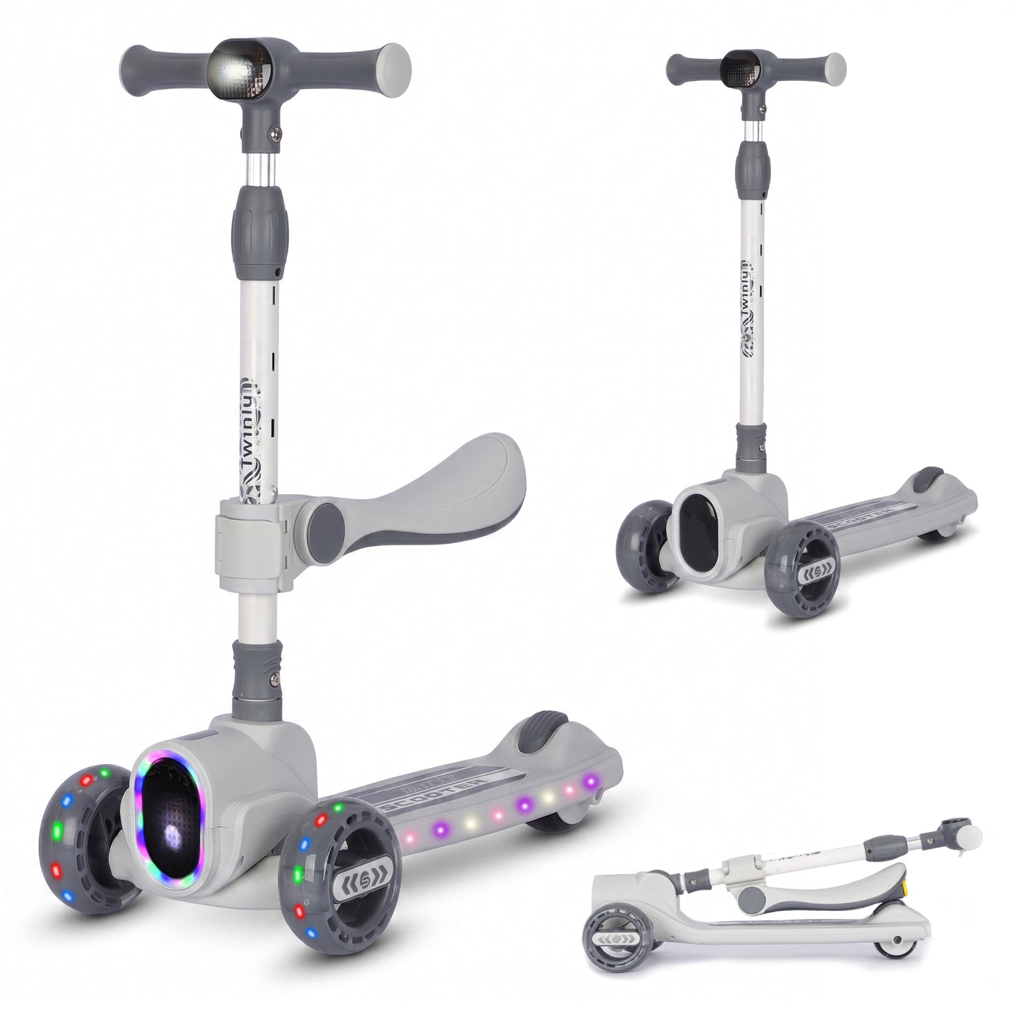 Patinete Infantil de 3 Ruedas con Asiento Rover de Twinly