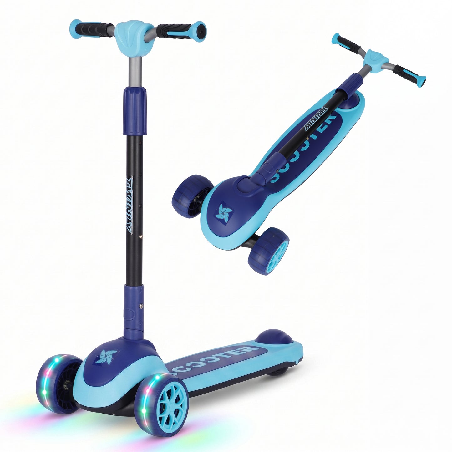 Patinete Infantil Scooter para Niños Desde 5 Años con Luces de Twinly