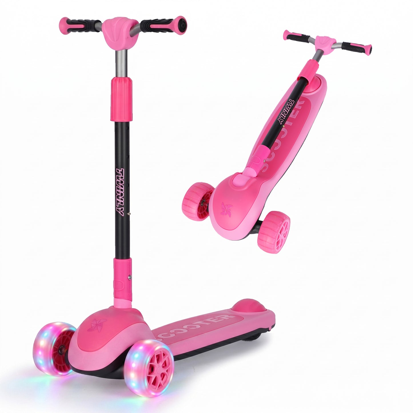 Patinete Infantil Scooter para Niños Desde 5 Años con Luces de Twinly