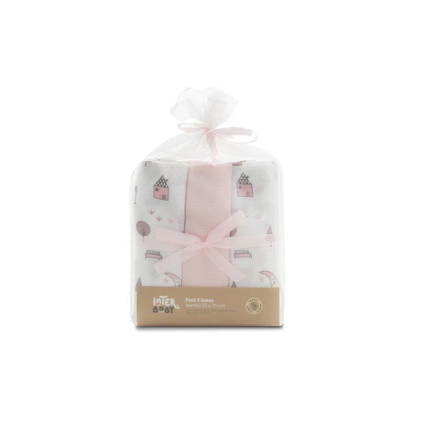 Pack Gasas 3 Und Bambú Casas de Interbaby