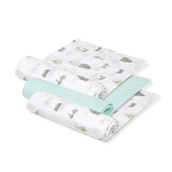 Pack Gasas 3 Und Bambú Casas de Interbaby