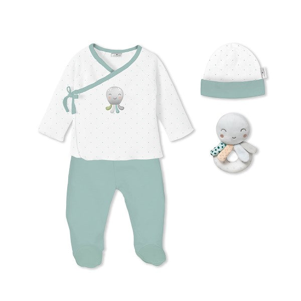 Set Regalo 4Pcs Sonajero Pulpo de Don Algodón