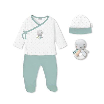 Set Regalo 4Pcs Sonajero Pulpo de Don Algodón