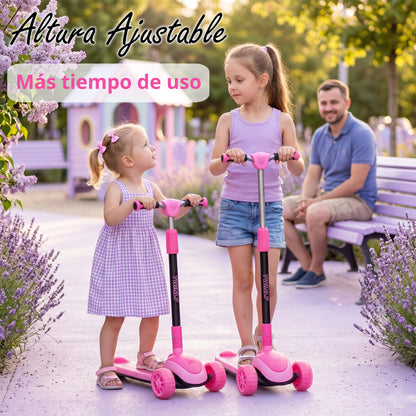 Patinete Infantil Scooter para Niños Desde 5 Años con Luces de Twinly