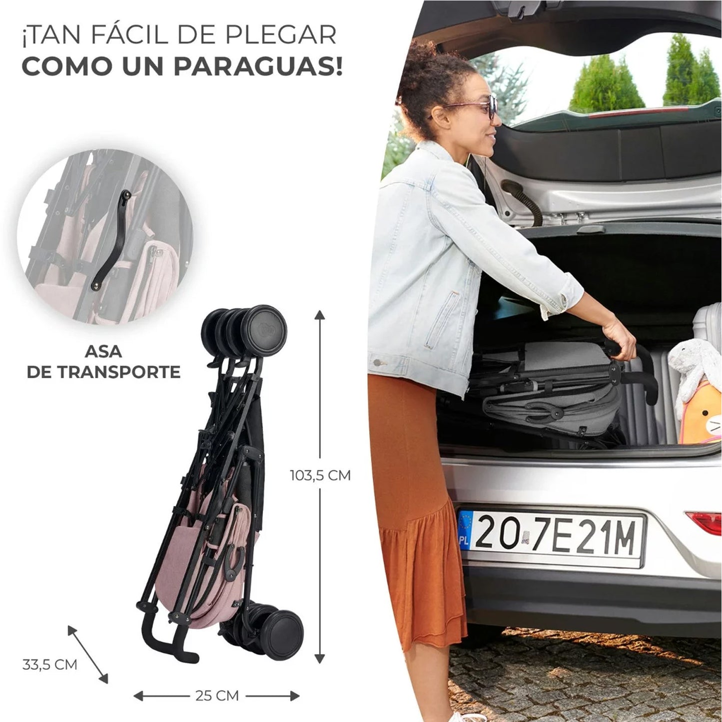Silla de paseo tipo paraguas Siesta de Kinderkraft