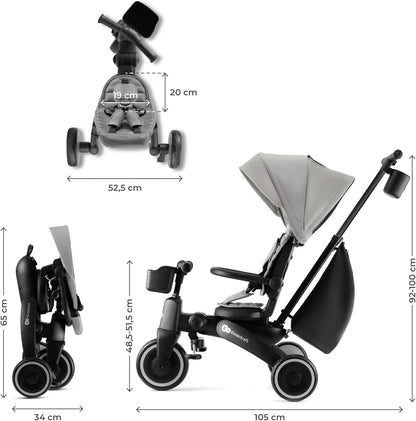 Triciclo Evolutivo 5 en 1 Jazz2 de Kinderkraft