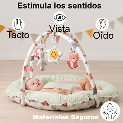 Gimnasio para bebés Multifuncional y Evolutivo con Arcos de juguetes LION de Olmitos