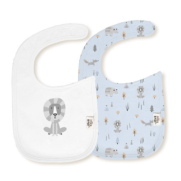Pack 2 Baberos Velcro Fox de Interbaby