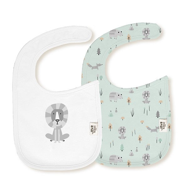 Pack 2 Baberos Velcro Fox de Interbaby
