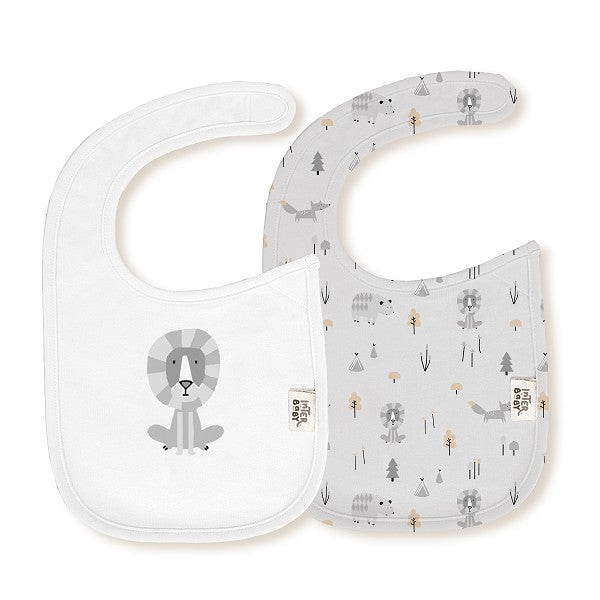 Pack 2 Baberos Velcro Fox de Interbaby
