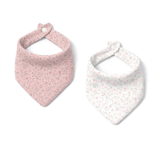 Pack 2 Baberos Bandana Flores Petalos de Interbaby