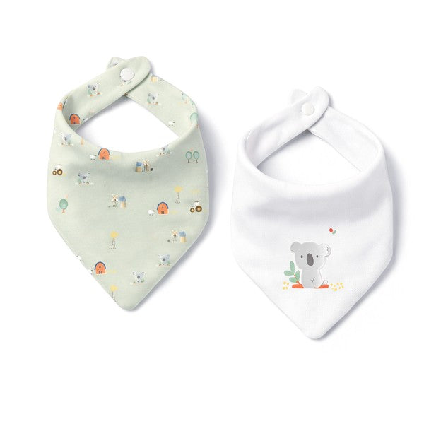 Pack 2 Baberos Bandana Granja Koala de Interbaby