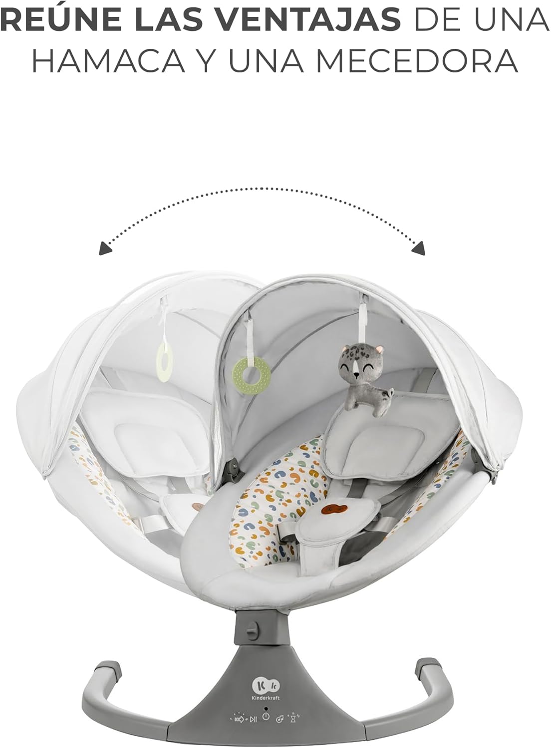 Kinderkraft - Hamaca Lumi 2 - Columpio eléctrico