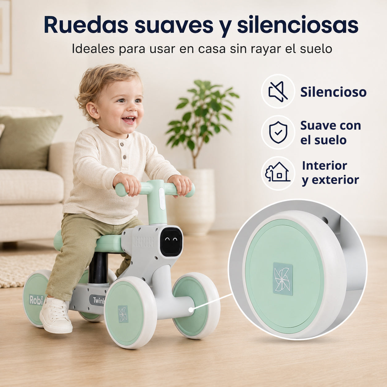 Correpasillos Robi Desde 1 Año con Luces y Música de Twinly
