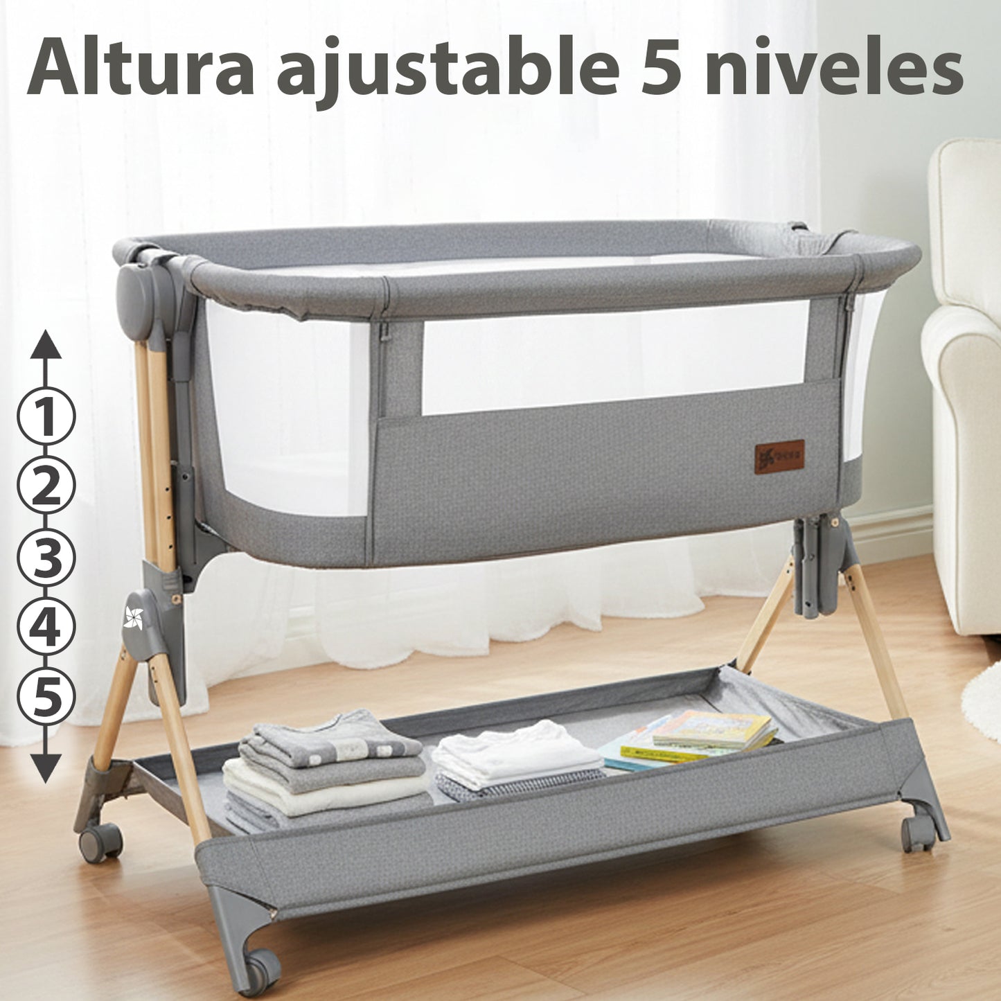 Minicuna Colecho Plegable Comfortly de Twinly