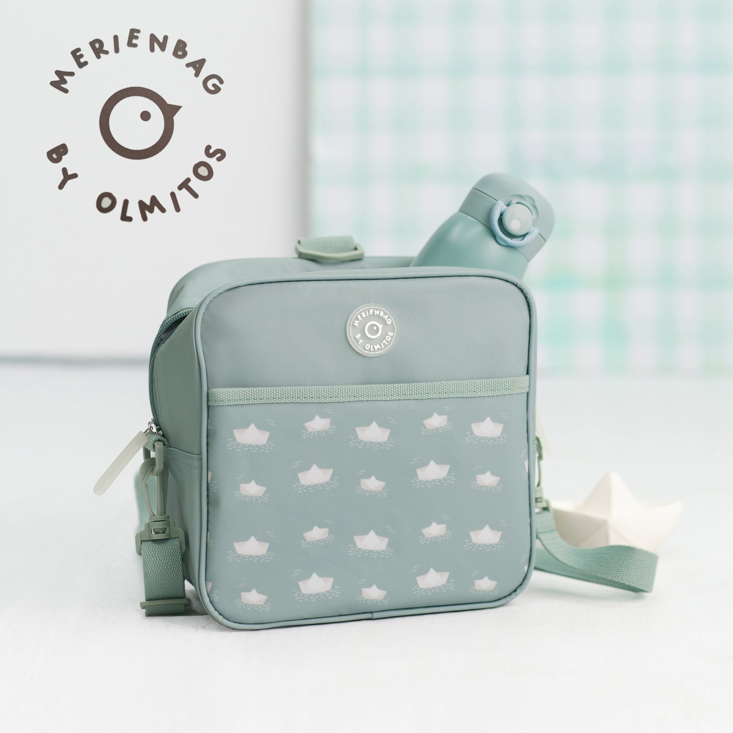 Olmitos - Mochila Infantil Isotérmica MERIENBAG – Bolsa Térmica Aislante para Comida y termo de Bebé