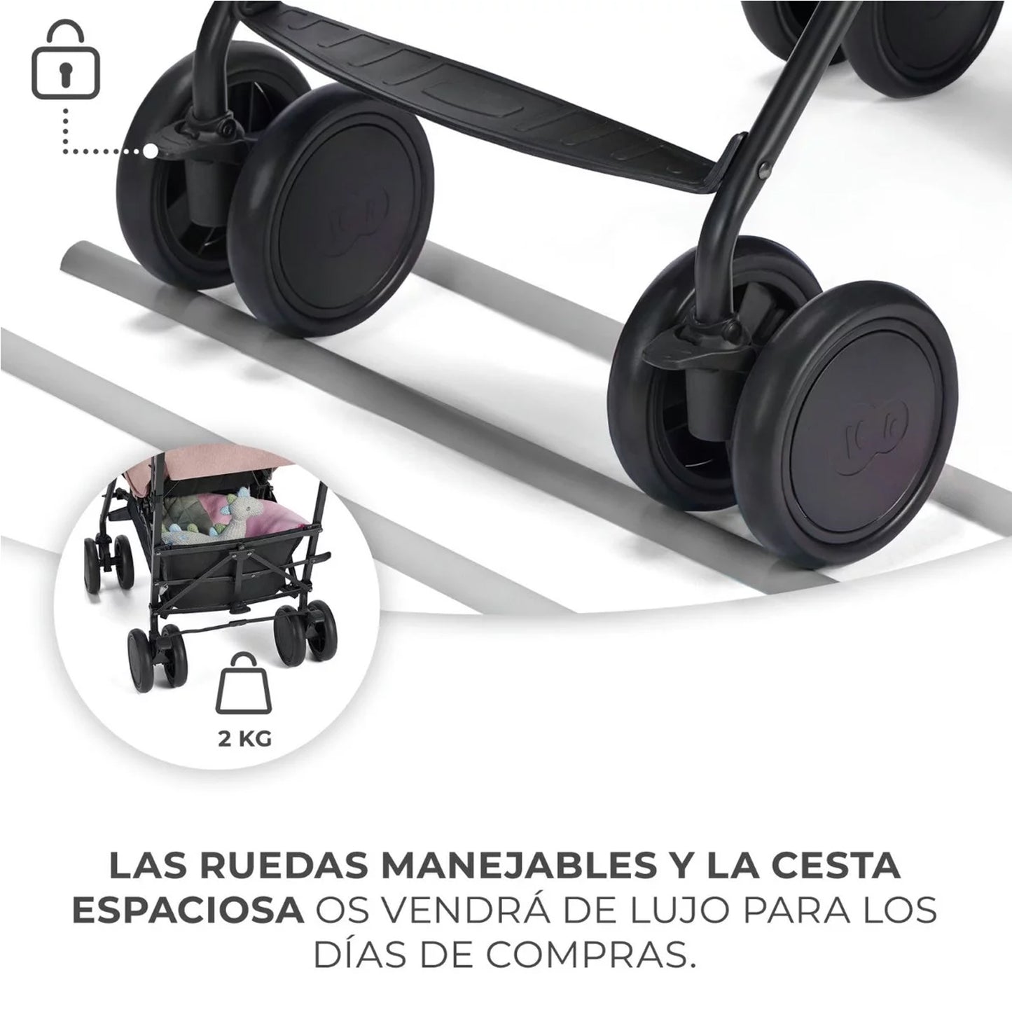 Silla de paseo tipo paraguas Siesta de Kinderkraft