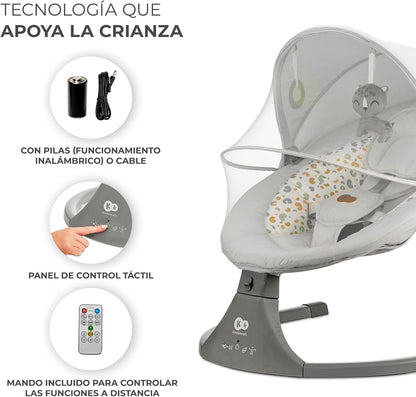 Kinderkraft - Hamaca Lumi 2 - Columpio eléctrico