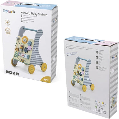 Andador bebe primeros pasos correpasillos de madera Montessori multifunción de Polar B
