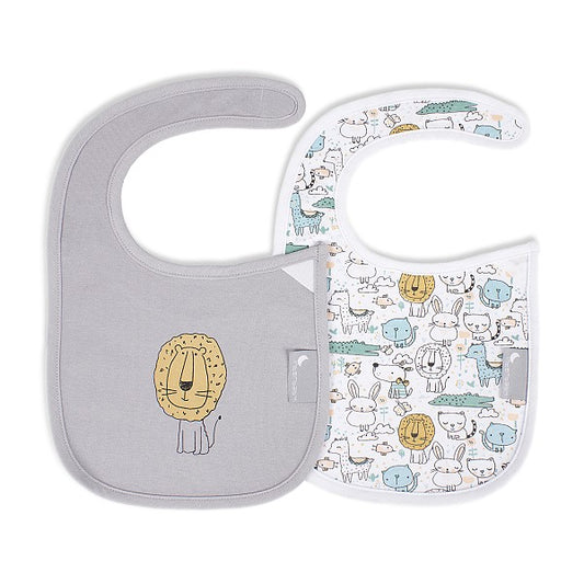 Pack 2 baberos velcro gatitos de Interbaby