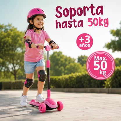 Patinete Infantil Scooter para Niños Desde 5 Años con Luces de Twinly