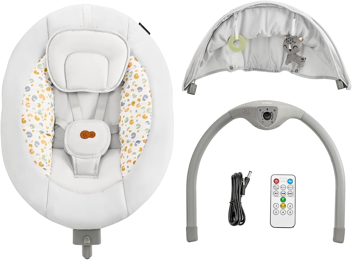 Kinderkraft - Hamaca Lumi 2 - Columpio eléctrico