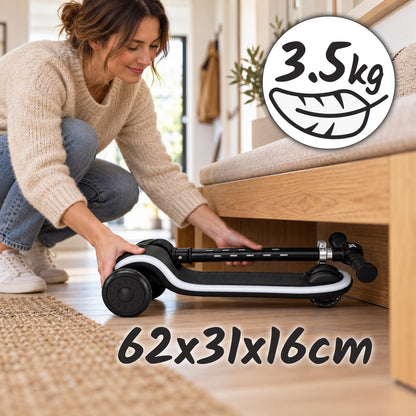 Patinete Infantil 2 en 1, con Asiento Abatible, Luces, Lily de Twinly