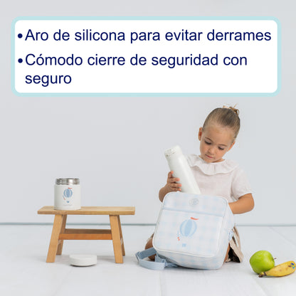 Olmitos - Termo Bebé Set con Termo Papillero 550ml y Termo para Líquidos 480ml